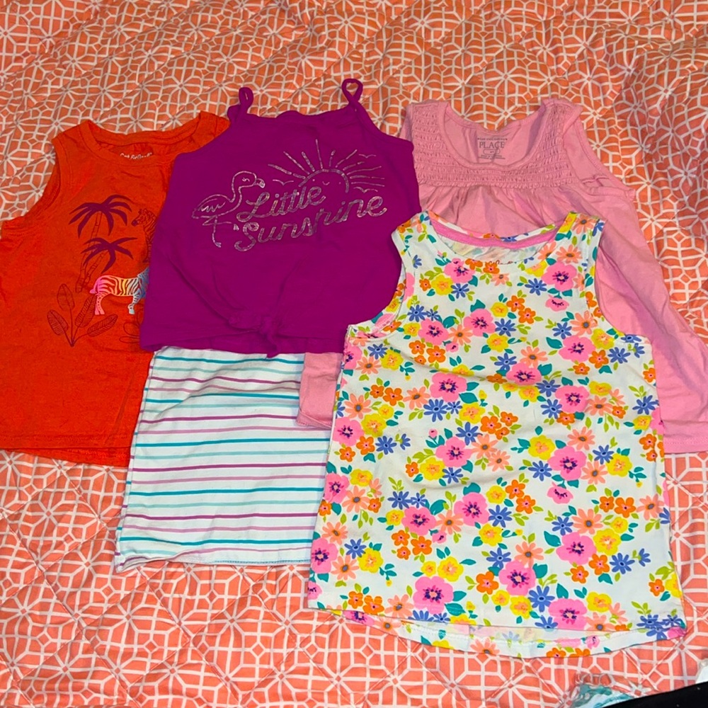 Toddler Girls summer tank bundle